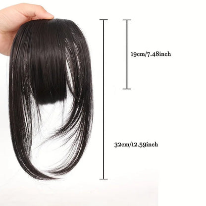 Women's Natural Wispy Clip In Bangs with Sideburns