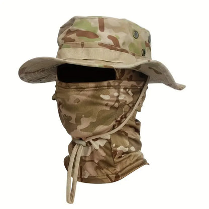 Camouflage Boonie Hat and Balaclava Outdoor Set