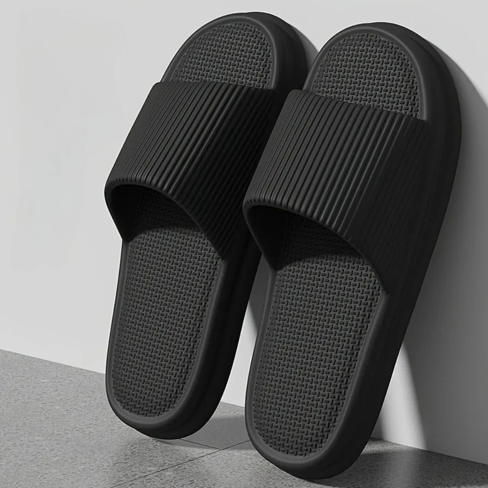 Unisex Soft EVA Summer Slippers Odor Resistant Non Slip Home & Bathroom Shoes