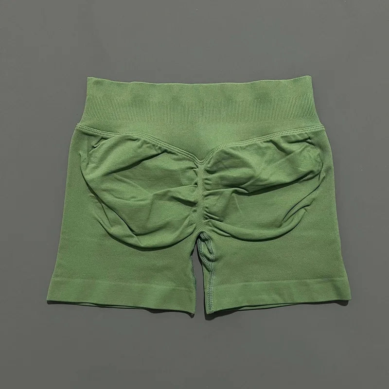 Women's Seamless Scrunch Butt Gym Biker Shorts