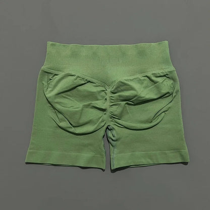 Women's Seamless Scrunch Butt Gym Biker Shorts