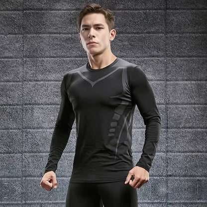 Men's Quick Dry Compression Running T Shirt