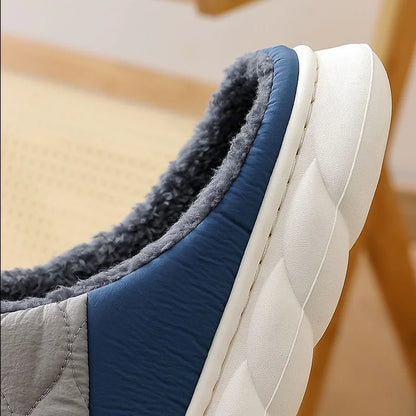 Men’s Waterproof Fur Lined Winter Slippers Size 48–49