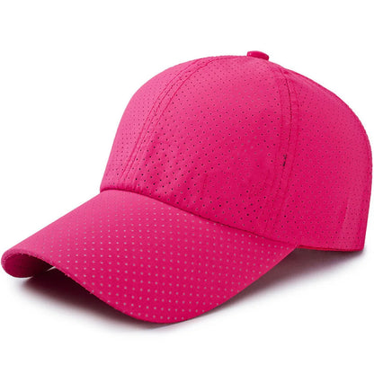 Breathable Mesh Solid Color Baseball Cap for Men & Women