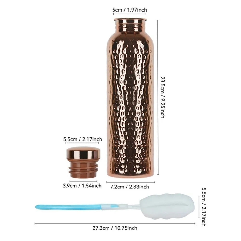 800ml Insulated Copper Water Bottle with One Touch Lid