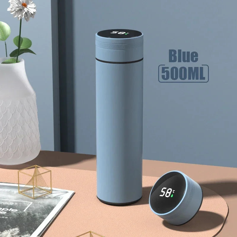 500ml Stainless Steel Temperature Display Thermos Bottle