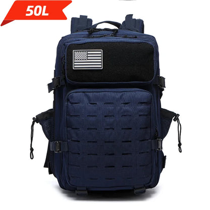 25L or 50L MOLLE Tactical Hiking Backpack with 2 Bottle Holders