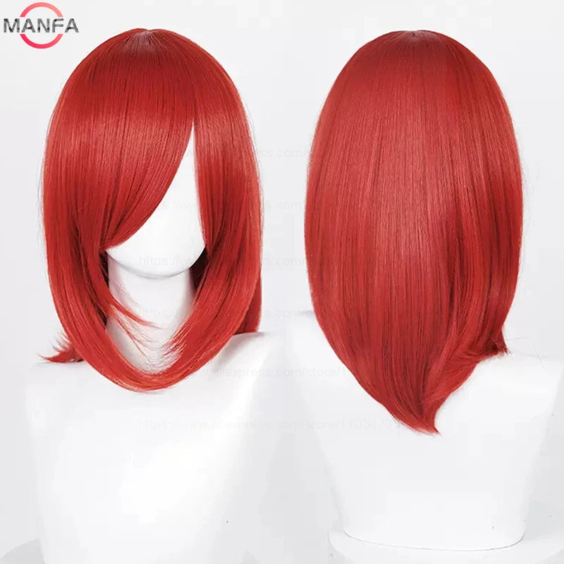 40cm Heat Resistant Anime Cosplay Wig with Bangs