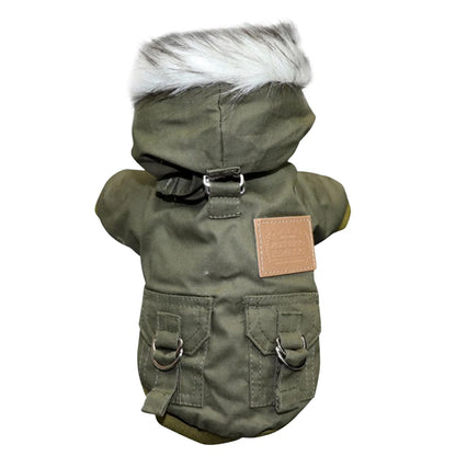 Thick Warm Winter Hoodie Coat for Small & Medium Dogs