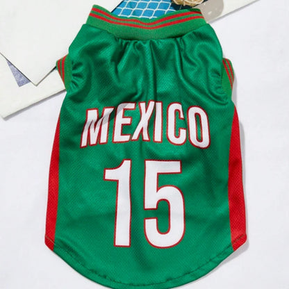 Breathable Mesh Basketball Jersey for Dogs & Cats Summer Pet Clothing