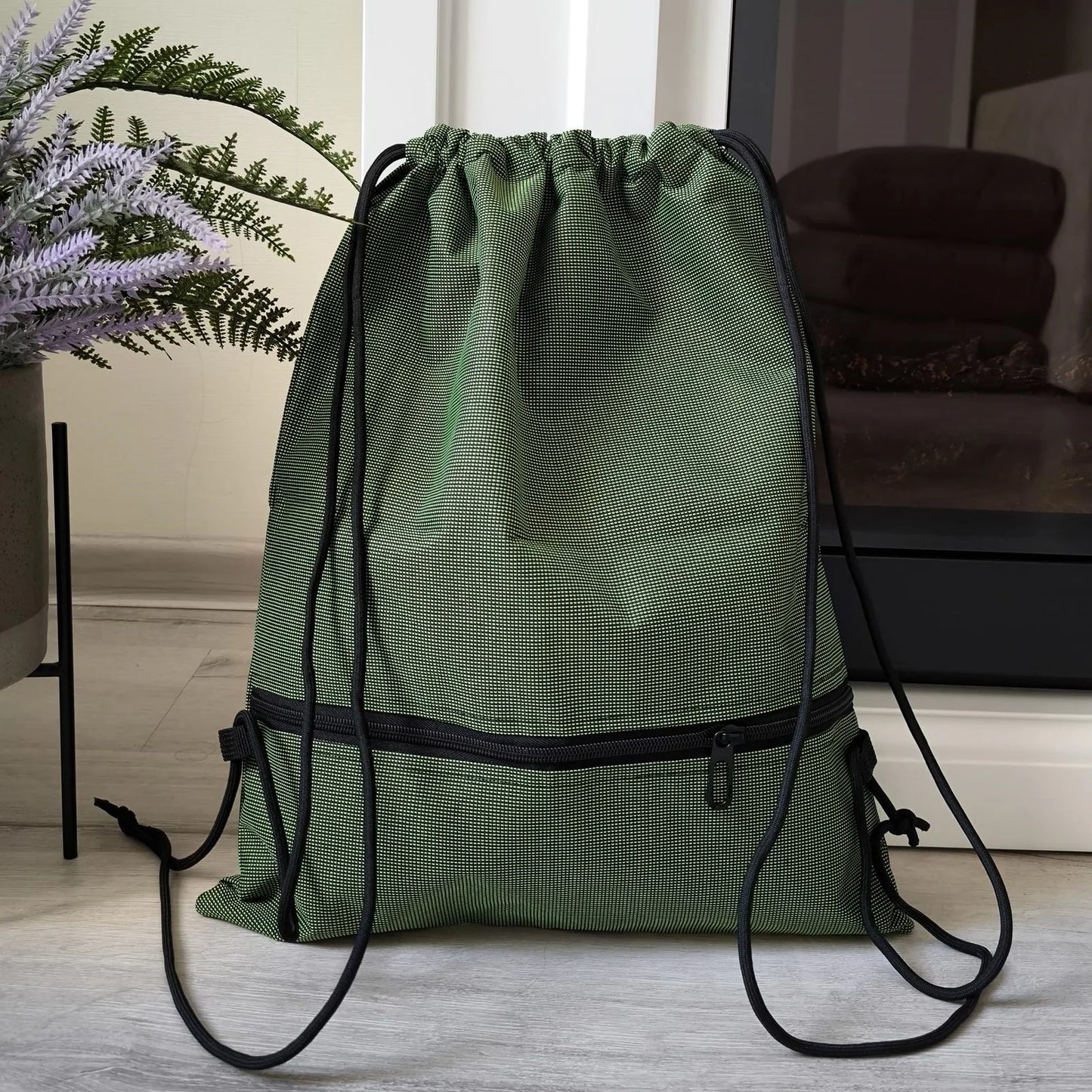 Unisex Lightweight Foldable Drawstring Sports Backpack