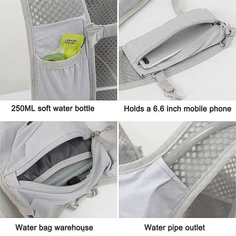 Lightweight Reflective Trail Running Hydration Vest Backpack