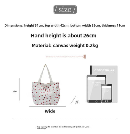 Women’s Printed Corduroy Shoulder Bag Casual Handbag