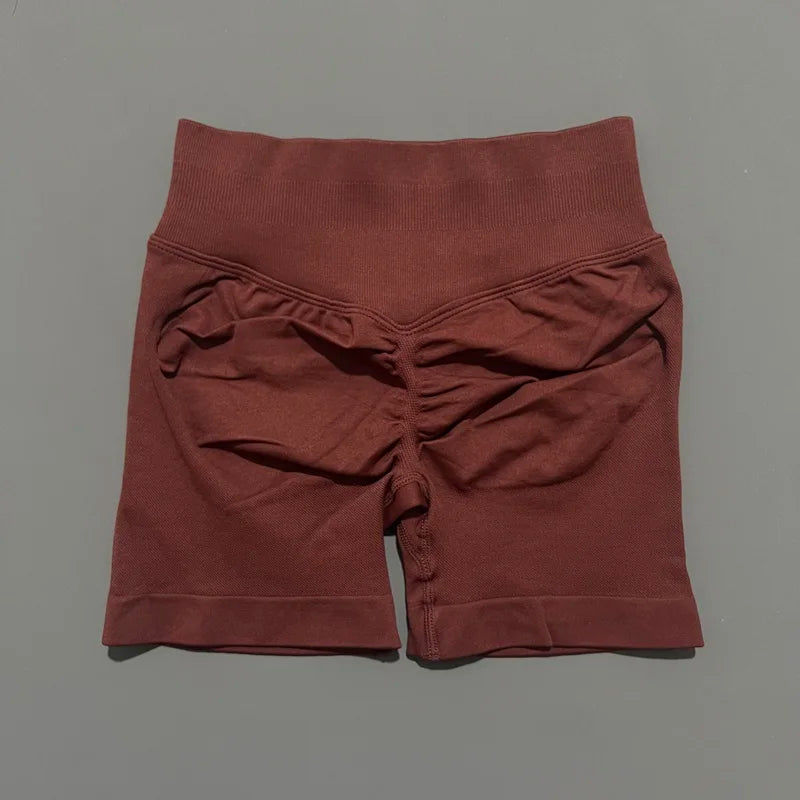 Women's Seamless Scrunch Butt Gym Biker Shorts