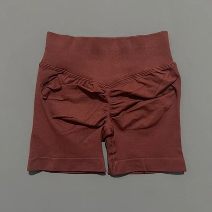 Women's Seamless Scrunch Butt Gym Biker Shorts