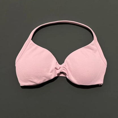 Women's High Support Strappy Halter Sports Bra