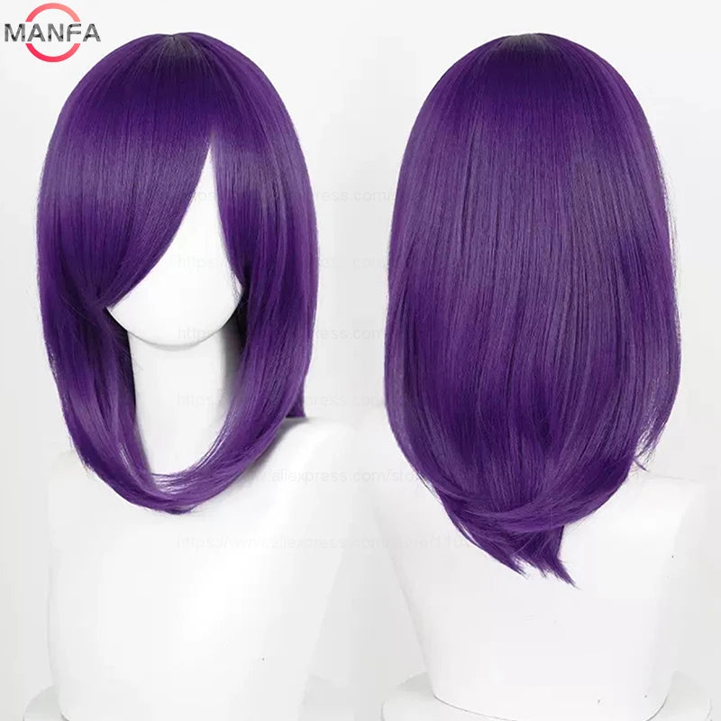 40cm Heat Resistant Anime Cosplay Wig with Bangs