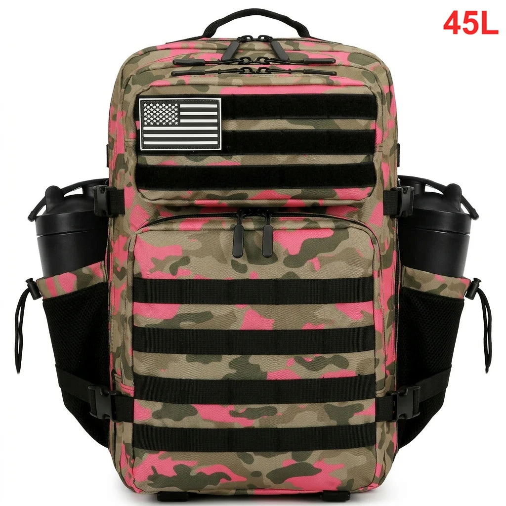 45L Waterproof Tactical Hiking and Travel Backpack