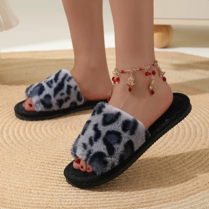 Women's Warm Plush EVA Non Slip House Slippers