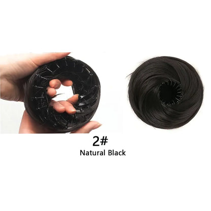 Synthetic Hair Bun Donut Updo Hairpiece for Women