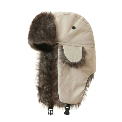 Men's Winter Russian Ushanka Trapper Hat with Ear Flaps