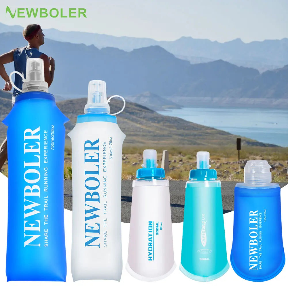 150ml to 750ml Collapsible Silicone Sports Water Bottle