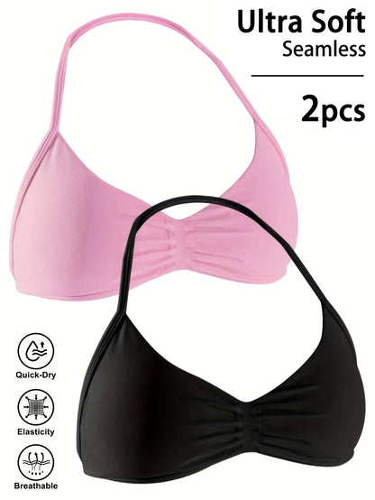 Women's High Support Lace Up Sports Bra