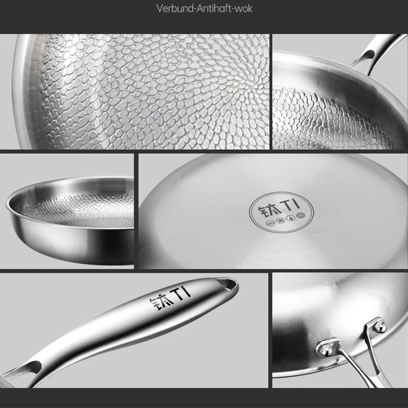 26 to 30cm Titanium Alloy Nonstick Frying Pan