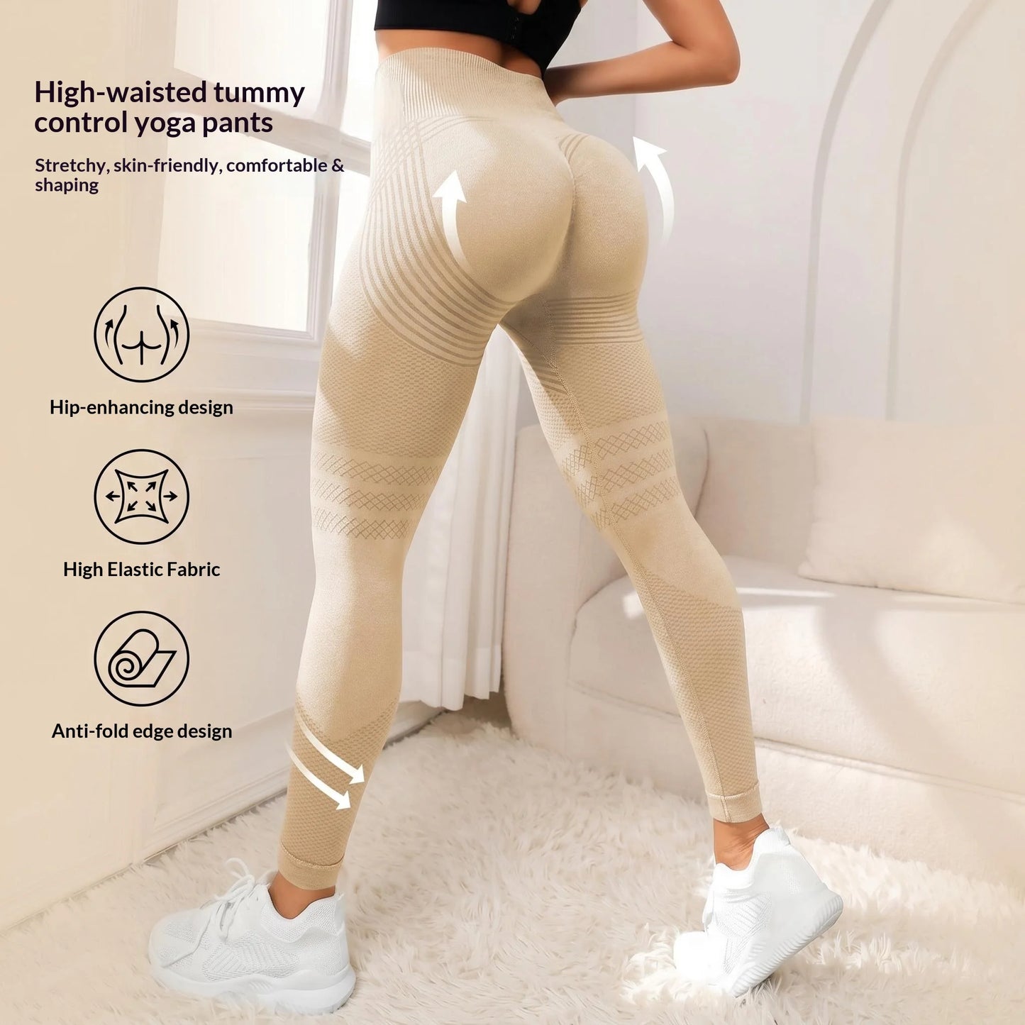 Women's High Waist Butt Lift Anti Cellulite Leggings