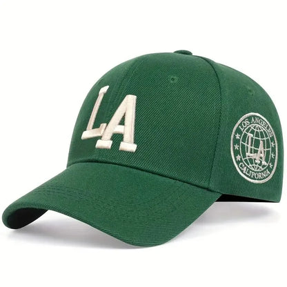 Unisex LA Embroidered Adjustable Snapback Baseball Cap
