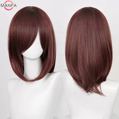 40cm Heat Resistant Anime Cosplay Wig with Bangs