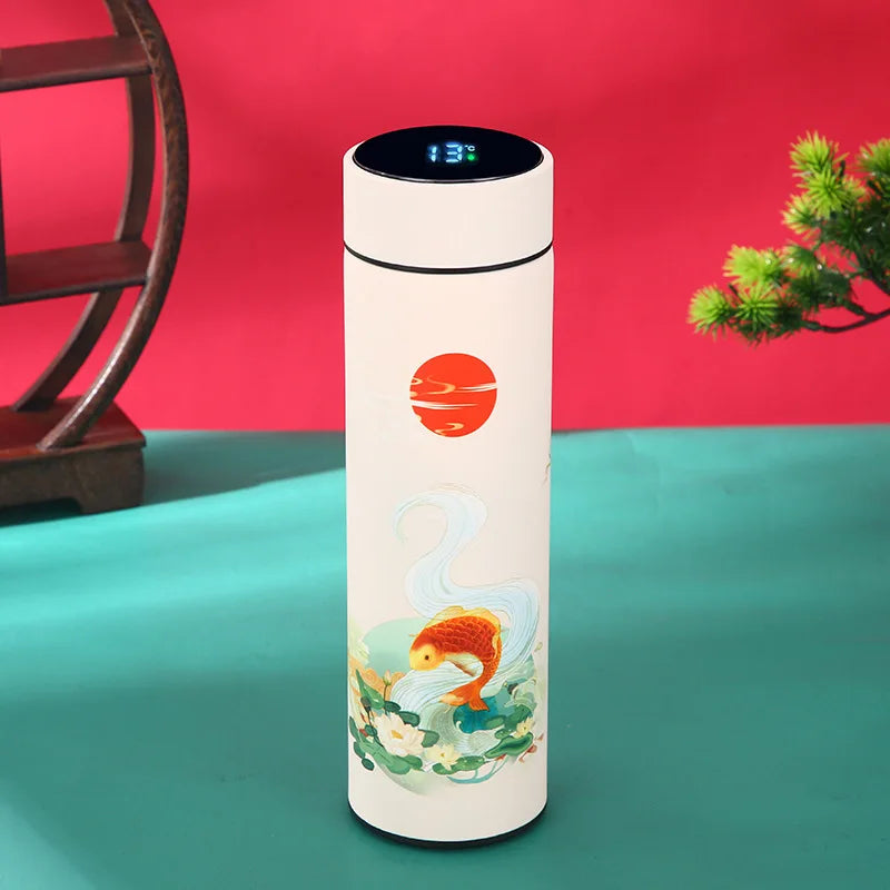 Style 304 Stainless Steel Thermos Bottle with Temperature Display