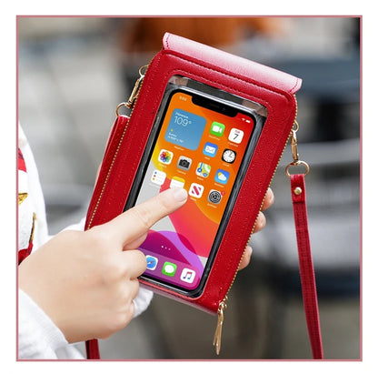 Touch Screen Cell Phone Crossbody Bag with Card Holder for Women
