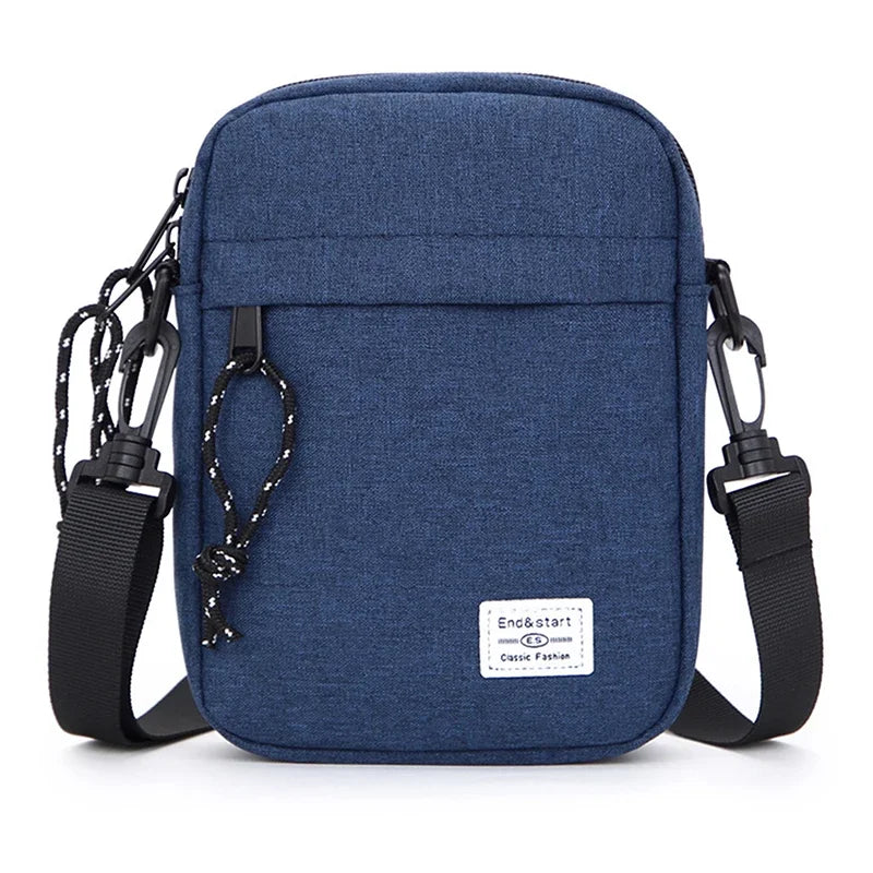Unisex Oxford Cloth Small Crossbody Shoulder Bag Casual Satchel