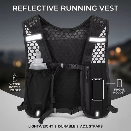 Lightweight Reflective Running Hydration Vest Backpack