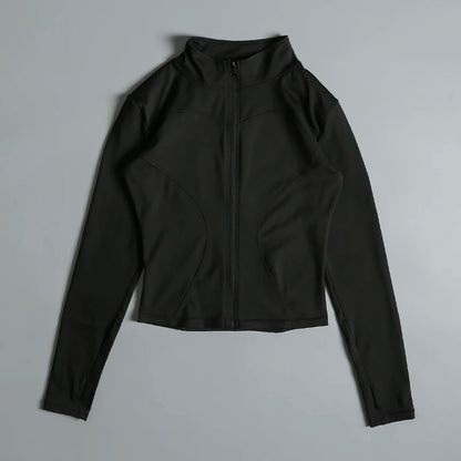 Women's Zip Long Sleeve Yoga Sports Jacket