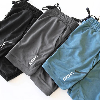 Men's Breathable Mesh Fitness Running Shorts