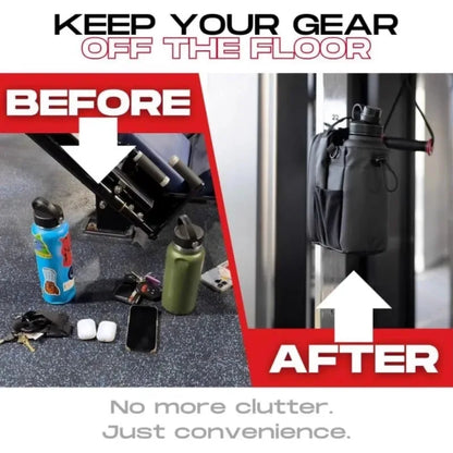 Large Capacity Magnetic Gym Bag with Phone and Water Bottle Pocket
