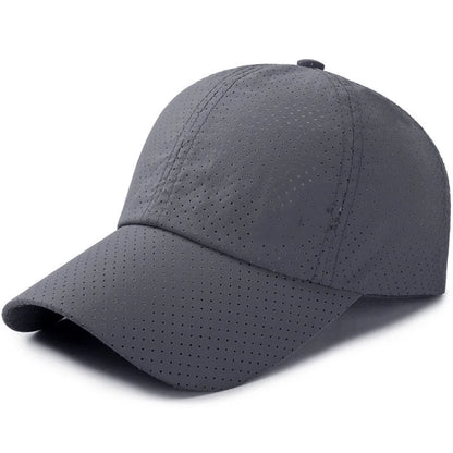 Breathable Mesh Solid Color Baseball Cap for Men & Women