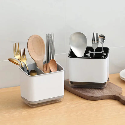 Multifunctional Kitchen Utensil Holder with Drainage Tray