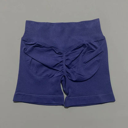 Women Fitness Workout Shorts Yoga High Waist Lift Butt Fitness Shorts Gym Running Sportswear Women Push Up Gym Leggings