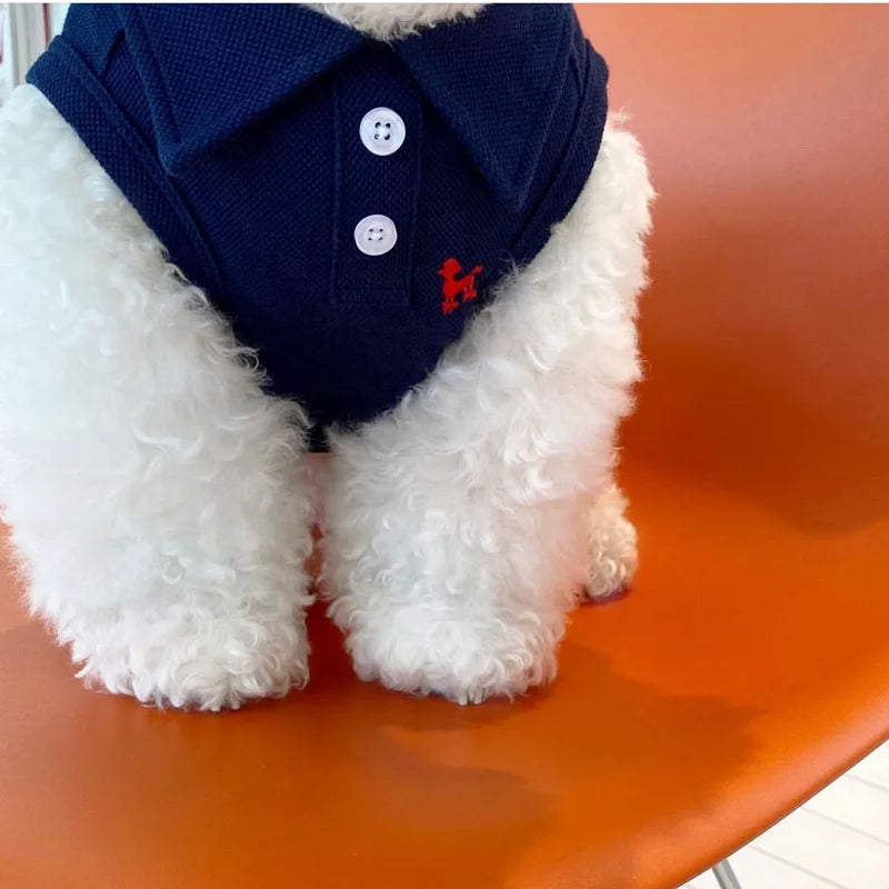 Soft Breathable Polo Shirt for Small & Medium Dogs Summer Pet Clothes