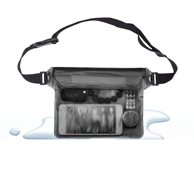 Waterproof Dry Bag Waist Pack with Phone Pouch