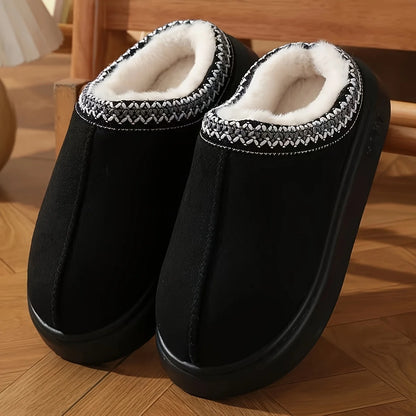 Women’s Warm Lined Winter Slippers Soft Sole Indoor Outdoor Shoes
