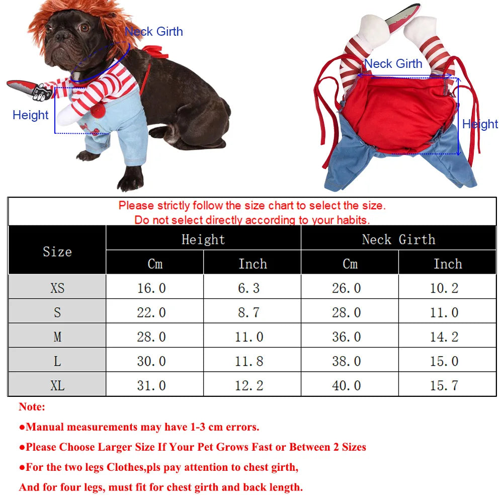 Funny Halloween Cat and Small Dog Cosplay Costume
