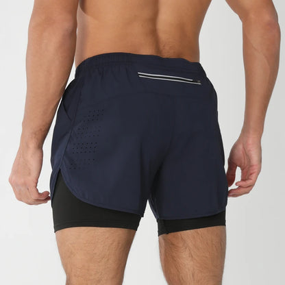Men's Quick Dry 2 in 1 Running Shorts