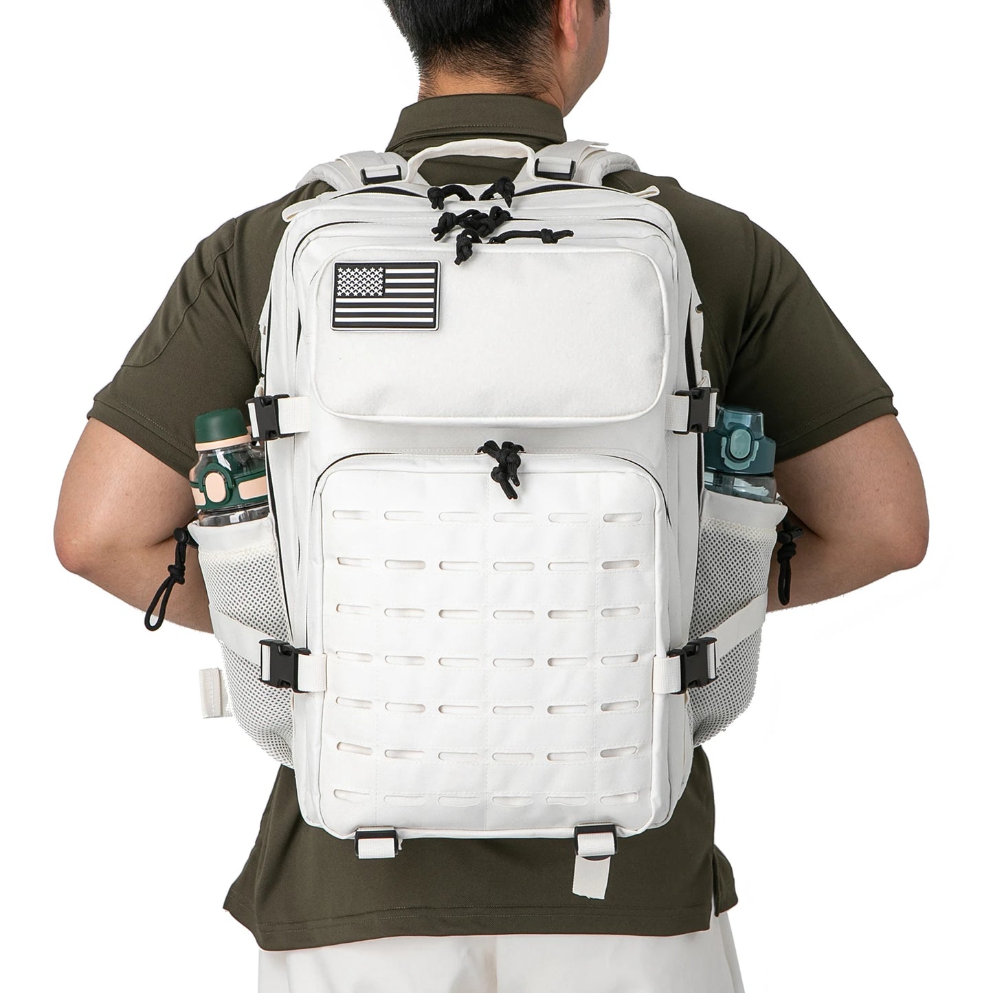 25L or 45L Tactical Hiking Backpack with Bottle Holder