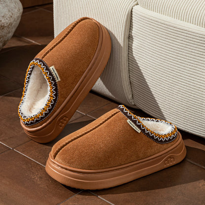Unisex Warm Fuzzy Plush Slipper Boots
