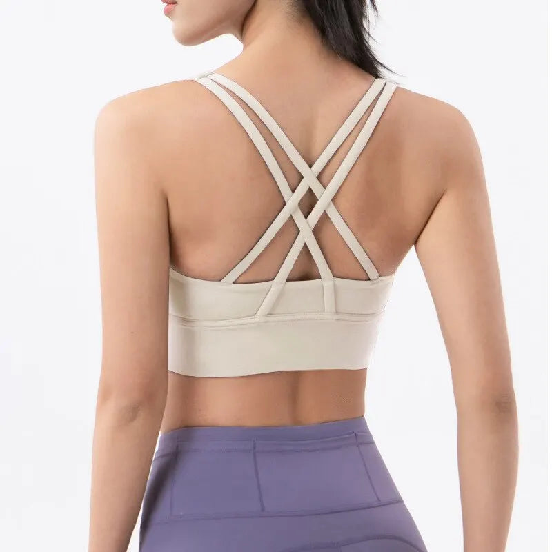 Women's Racerback Breathable Fitness Sports Bra