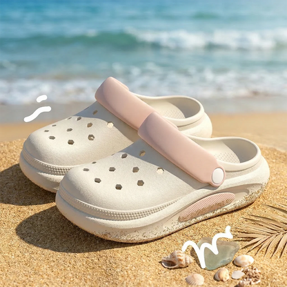 Women’s Summer EVA Clogs with 3D Charms Non Slip Beach Shoes